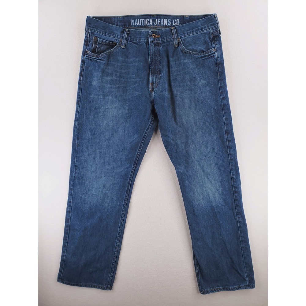Nautica‎ Jeans Mens 38x34 Loose Straight Baggy Relaxed Y2K Hip Hop Grunge